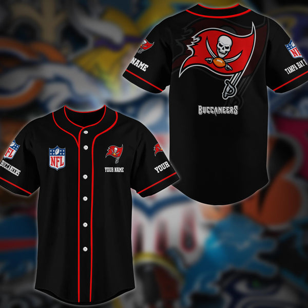 Tampa Bay Buccaneers Personalized Baseball Jersey 010