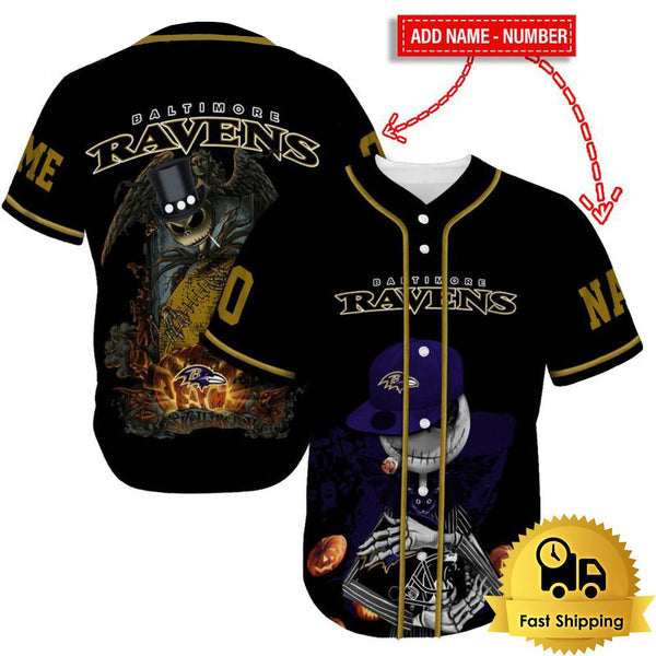 Baltimore Ravens Personalized Baseball Jersey 031