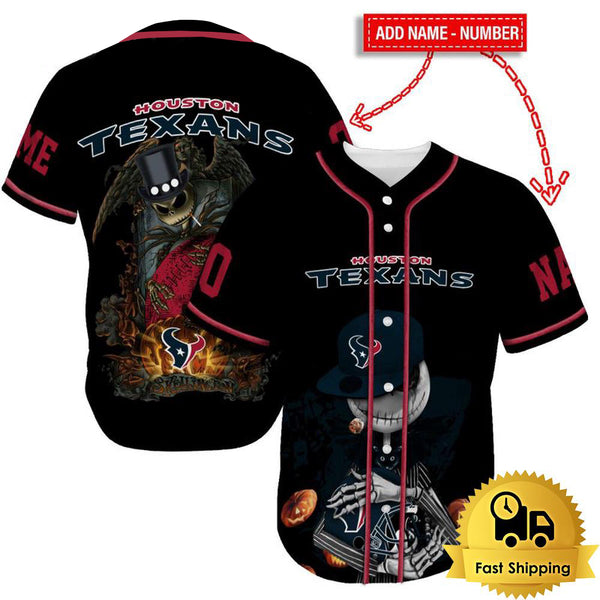 Houston Texans Personalized Baseball Jersey 039