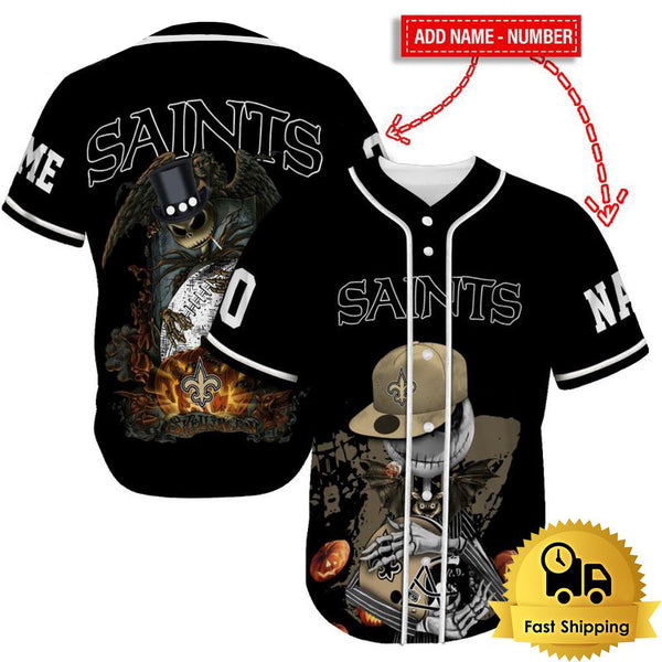 New Orleans Saints Personalized Baseball Jersey 028