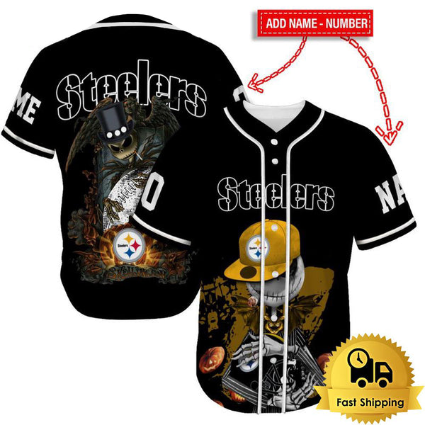 Pittsburgh Steelers Personalized Baseball Jersey 068