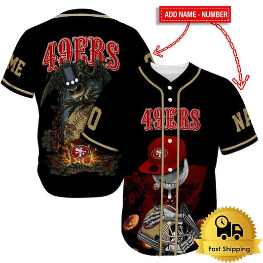 San Francisco 49ers Personalized Baseball Jersey 033