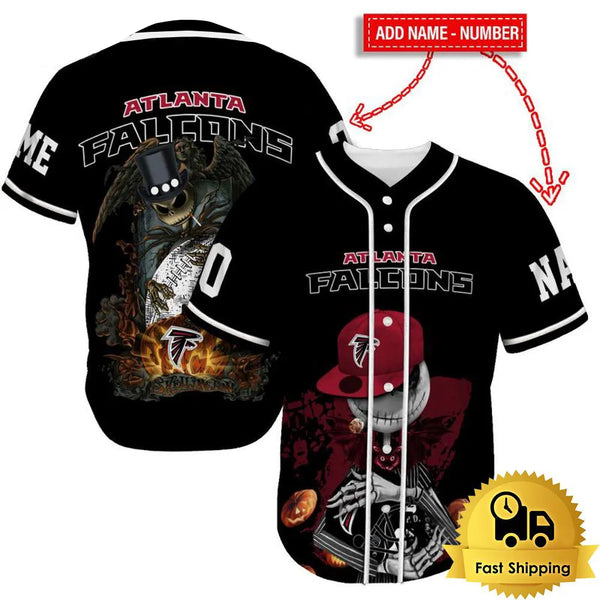 Atlanta Falcons Personalized Baseball Jersey 028