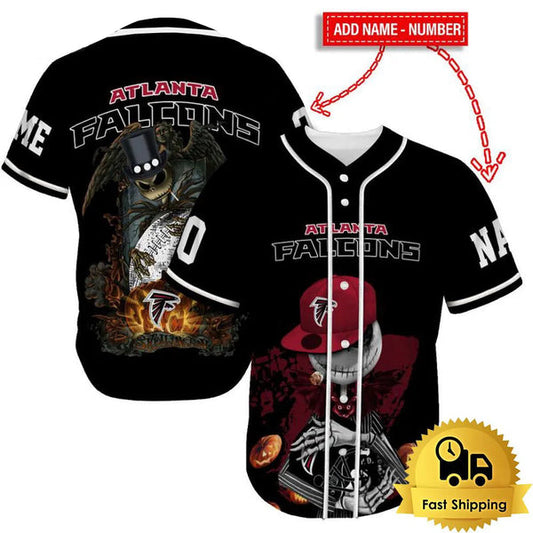 Atlanta Falcons Personalized Baseball Jersey 028