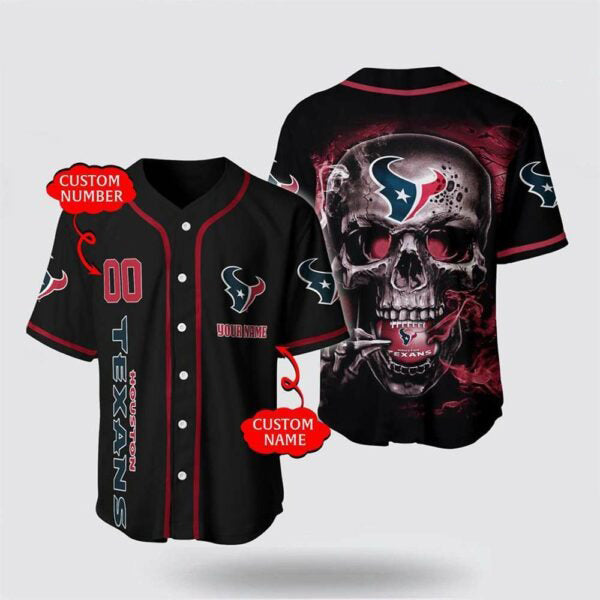 Houston Texans Personalized Baseball Jersey 038