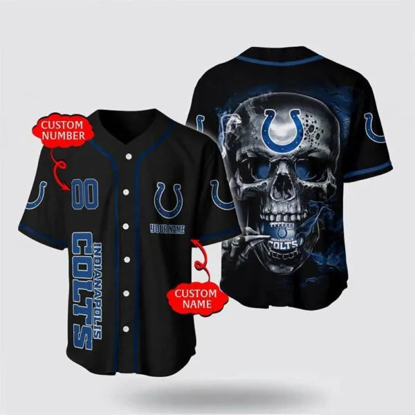 Indianapolis Colts Personalized Baseball Jersey 002