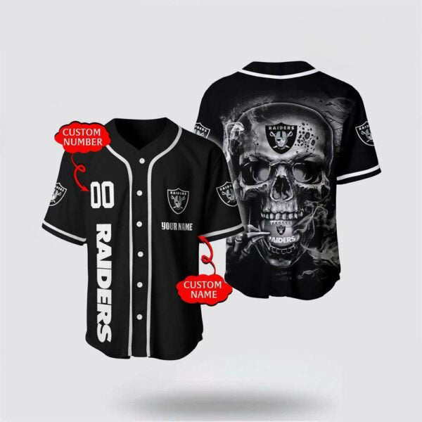 Las Vegas Raiders Personalized Baseball Jersey 035
