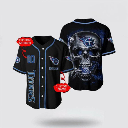 Tennessee Titans Personalized Baseball Jersey 006