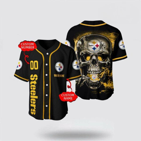 Pittsburgh Steelers Personalized Baseball Jersey 069
