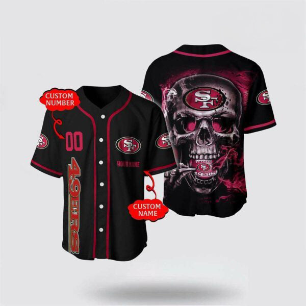 San Francisco 49ers Personalized Baseball Jersey 030