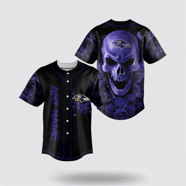 Baltimore Ravens Personalized Baseball Jersey 036