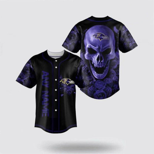 Baltimore Ravens Personalized Baseball Jersey 036