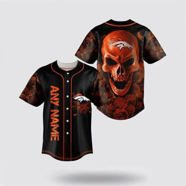 Denver Broncos Personalized Baseball Jersey 038