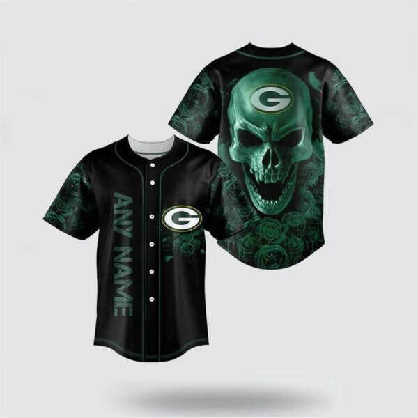 Green Bay Packers Personalized Baseball Jersey 039