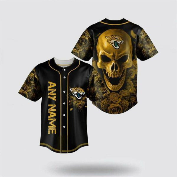 Jacksonville Jaguars Personalized Baseball Jersey 019
