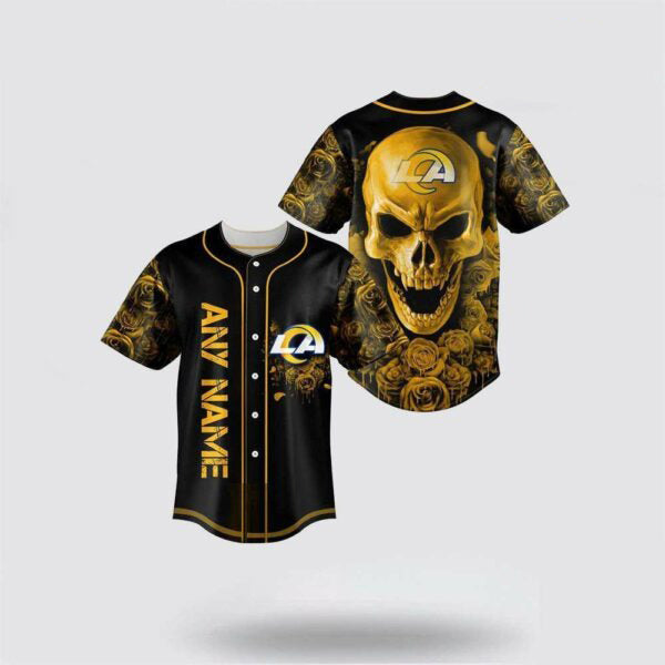 Los Angeles Rams Personalized Baseball Jersey 011