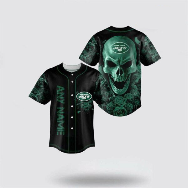 New York Jets Personalized Baseball Jersey 012