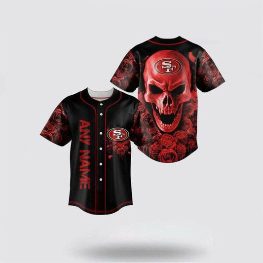 San Francisco 49ers Personalized Baseball Jersey 034