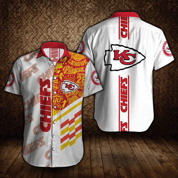 Kansas City Chiefs Personalized Button Shirt and T-shirt 3