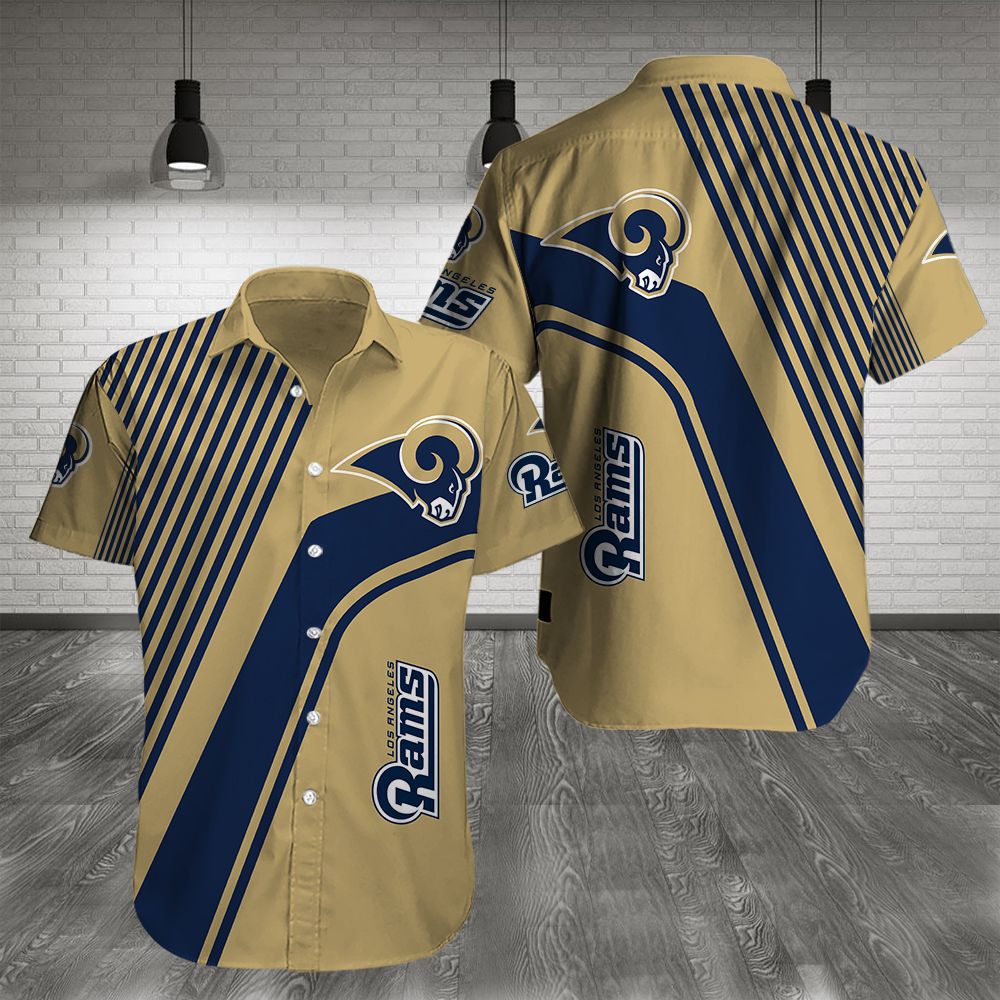 Los Angeles Rams Personalized Button Shirt and T-shirt 2