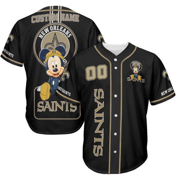 New Orleans Saints Personalized Baseball Jersey 026