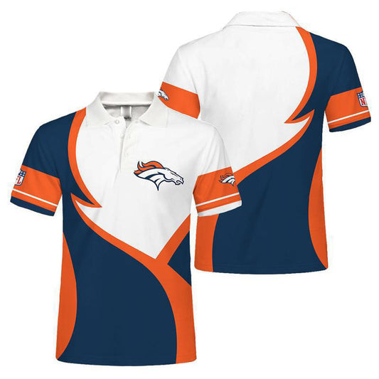 Denver Broncos Personalized Adult Polo Shirt 013