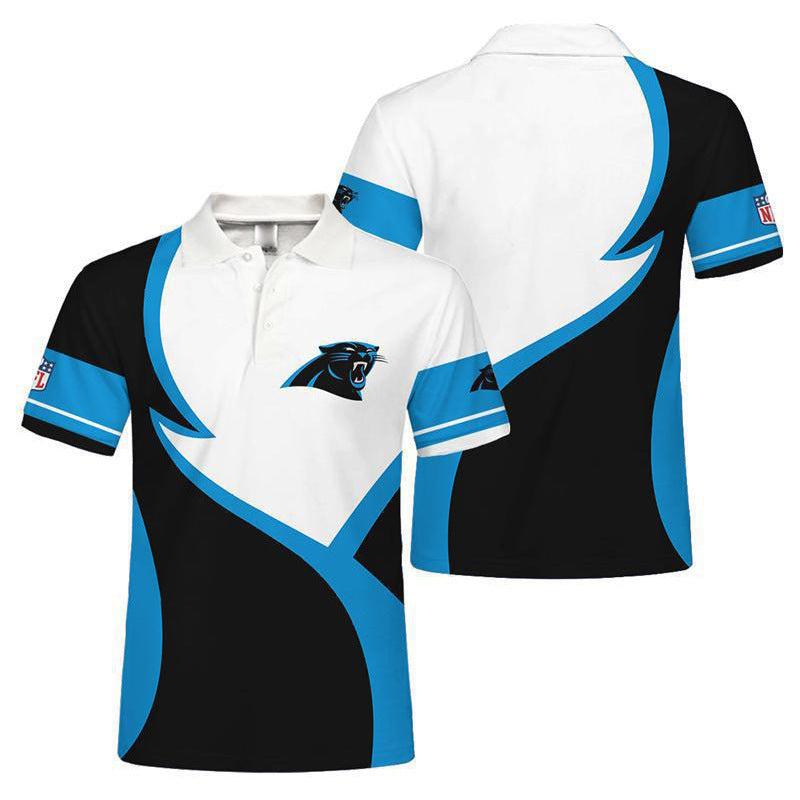 Carolina Panthers Personalized Adult Polo Shirt 013
