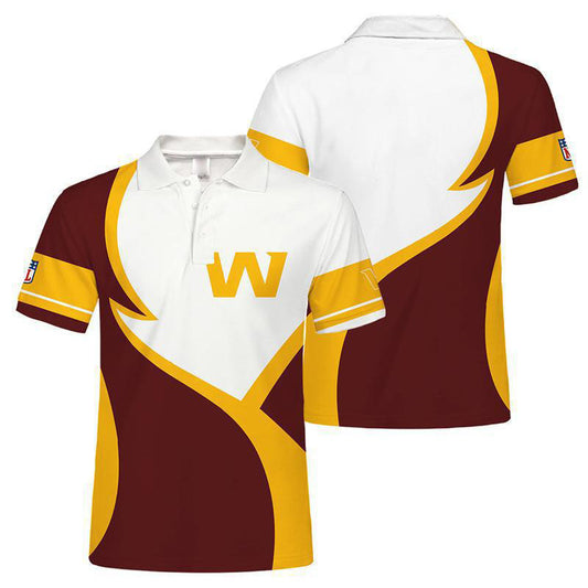 Washington Commanders Personalized Adult Polo Shirt 013
