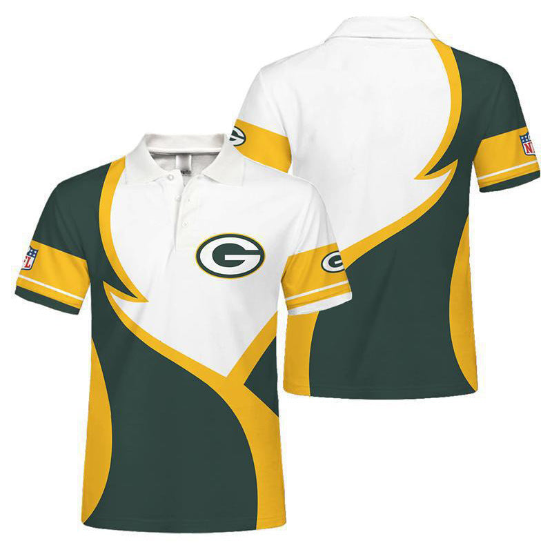 Green Bay Packers Personalized Adult Polo Shirt 013