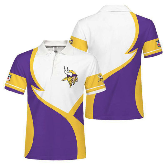 Minnesota Vikings Personalized Adult Polo Shirt 013