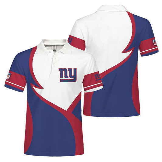 New York Giants Personalized Adult Polo Shirt 013