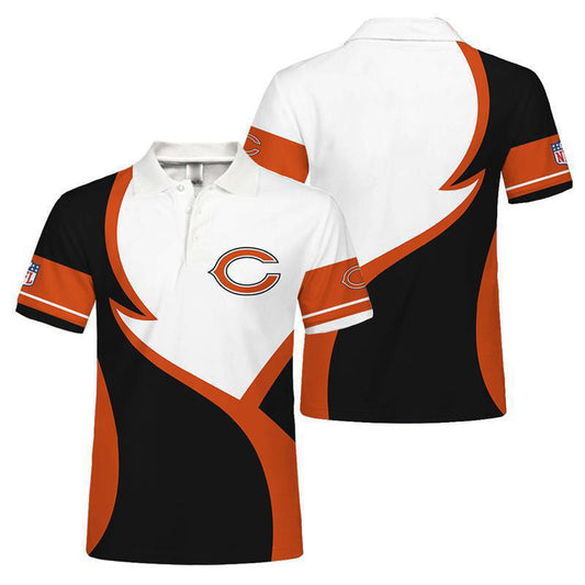 Chicago Bears Personalized Adult Polo Shirt 013