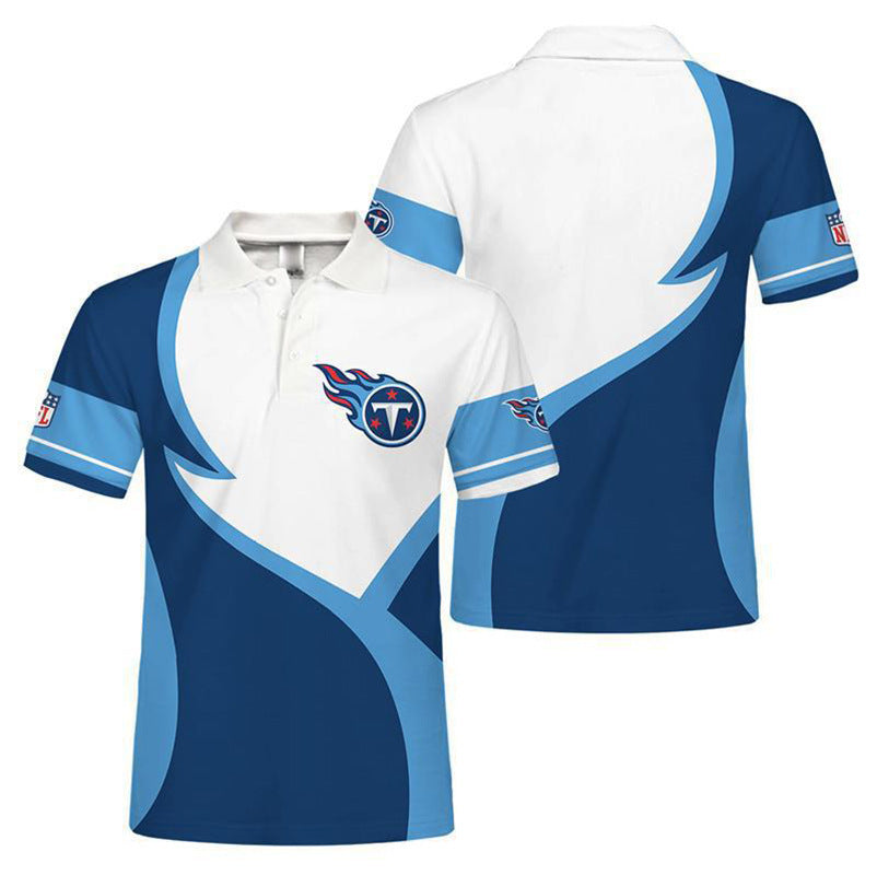 Tennessee Titans Personalized Adult Polo Shirt 013