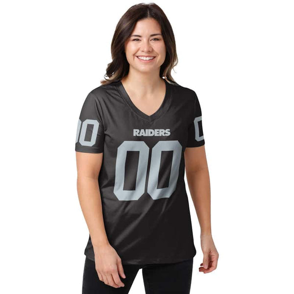 Las Vegas Raiders 1 (100) Personalized V-neck Women T-shirt