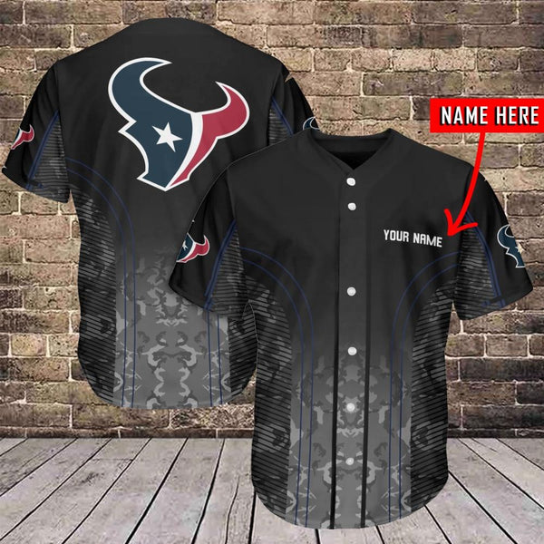 Houston Texans Personalized Baseball Jersey 037