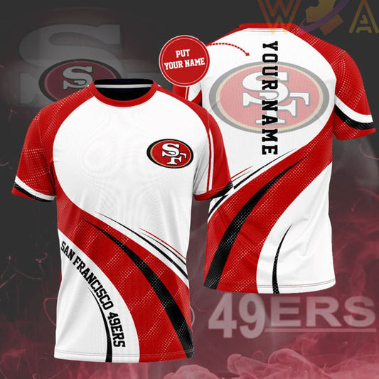 San Francisco 49ers Personalized 3D T-shirt A01