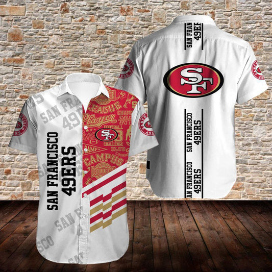 San Francisco 49ers Personalized Button Shirt and T-shirt 3