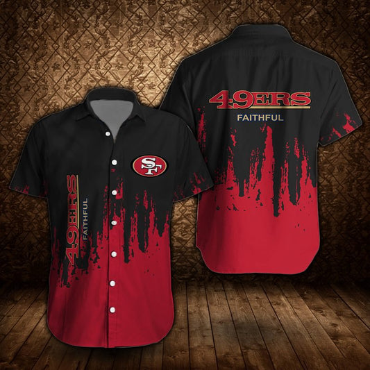 San Francisco 49ers Personalized Button Shirt and T-shirt 4