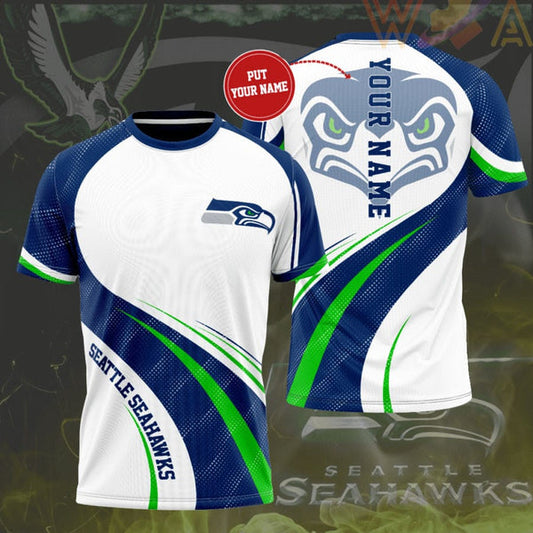 Seattle Seahawks Personalized 3D T-shirt A01