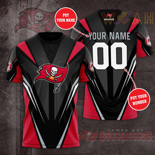 Tampa Bay Buccaneers Personalized 3D T-shirt A02