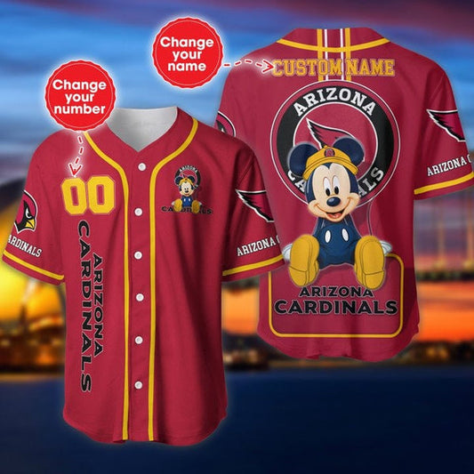 Arizona Cardinals Personalized Baseball Jersey 028