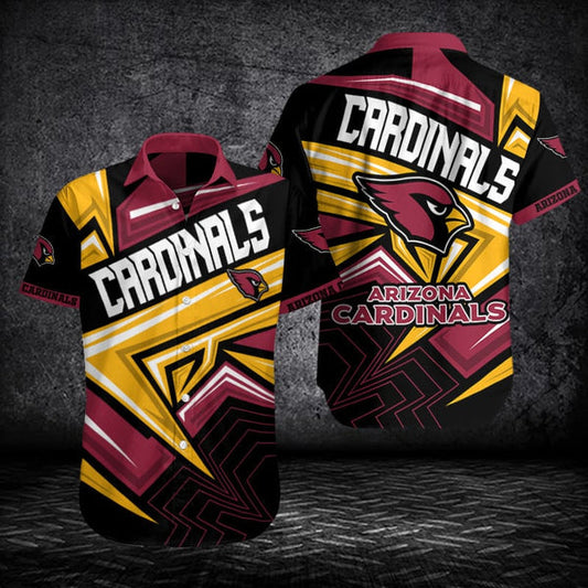 Arizona Cardinals 2 (4) Personalized Hawaiian Button down shirt
