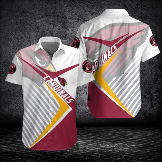 Arizona Cardinals 2 (6) Personalized Hawaiian Button down shirt