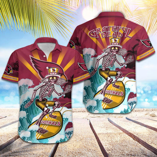 Arizona Cardinals 2 (9) Personalized Hawaiian Button down shirt