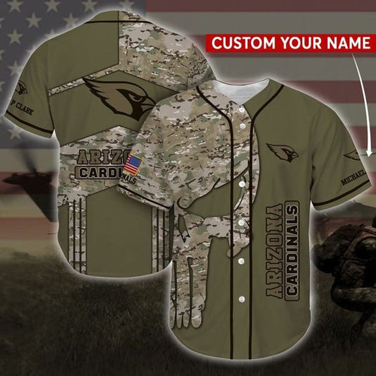 Arizona Cardinals Personalized Baseball Jersey 014