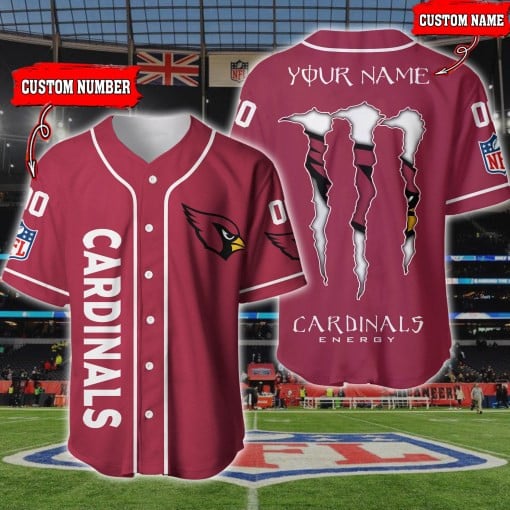Arizona Cardinals Personalized Baseball Jersey