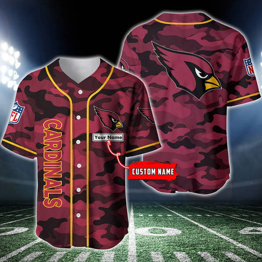 Arizona Cardinals Personalized Baseball Jersey 005
