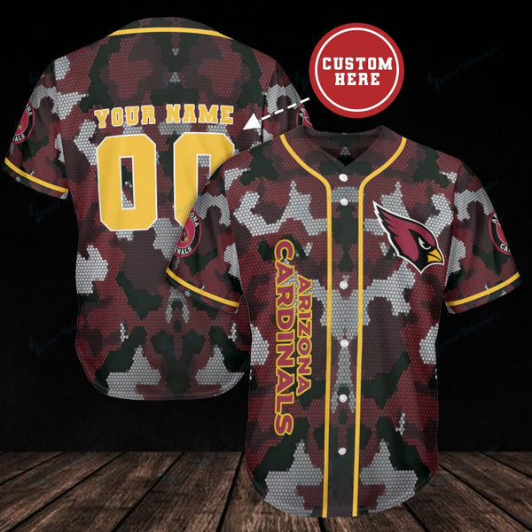 Arizona Cardinals Personalized Baseball Jersey 010