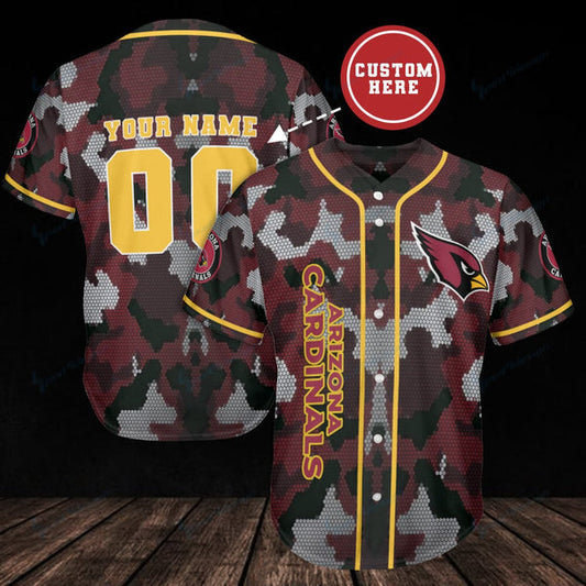 Arizona Cardinals Personalized Baseball Jersey 010
