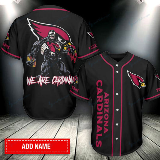 Arizona Cardinals Personalized Baseball Jersey 013